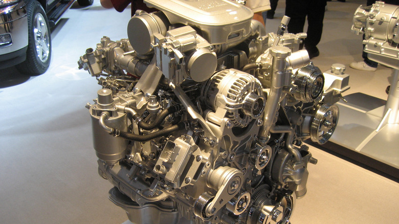A 6.6-liter Duramax diesel engine