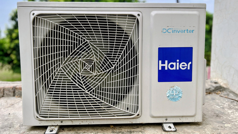 outdoor Haier DC inverter air conditioning unit