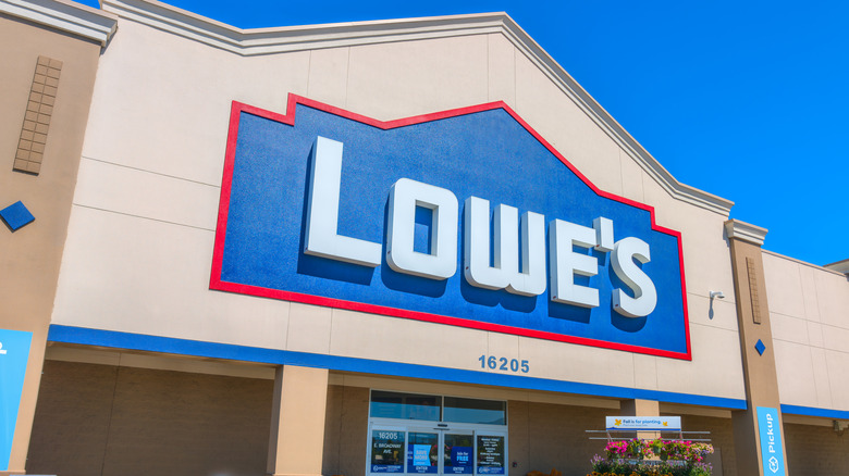Exterior of Lowe's store