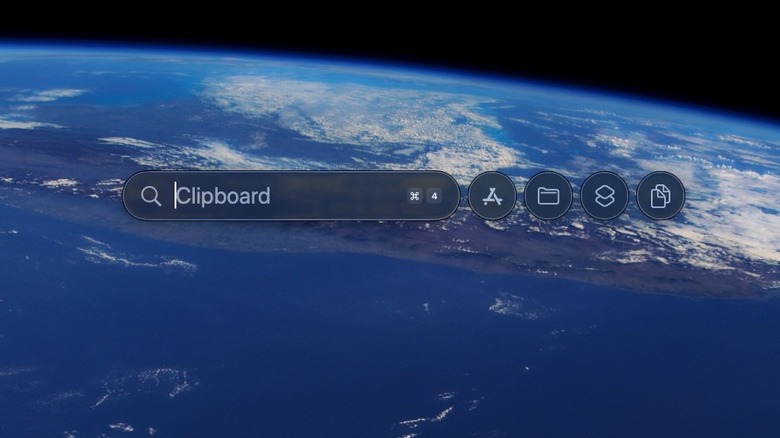 macOS Spotlight in clipboard mode