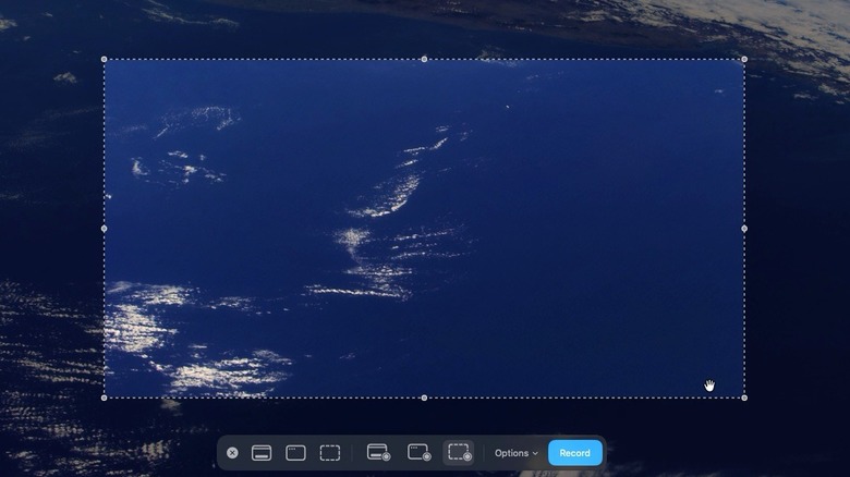 macOS screenshot app on desktop