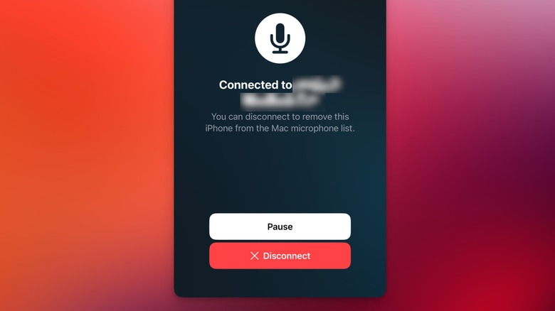 Using the iPhone's microphone on a MacBook