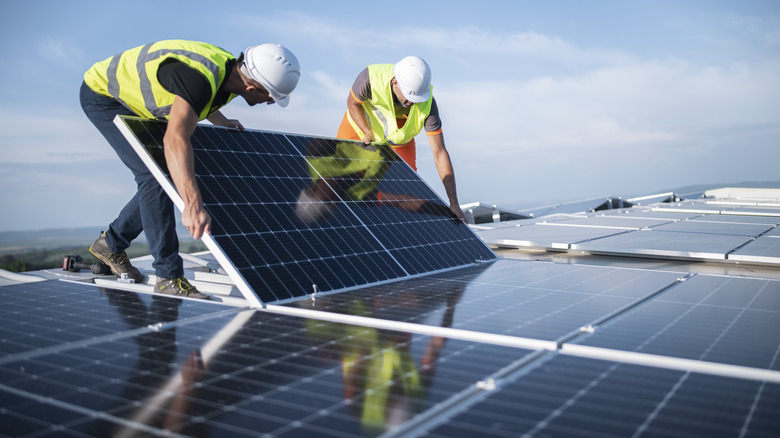 Solar panel installation