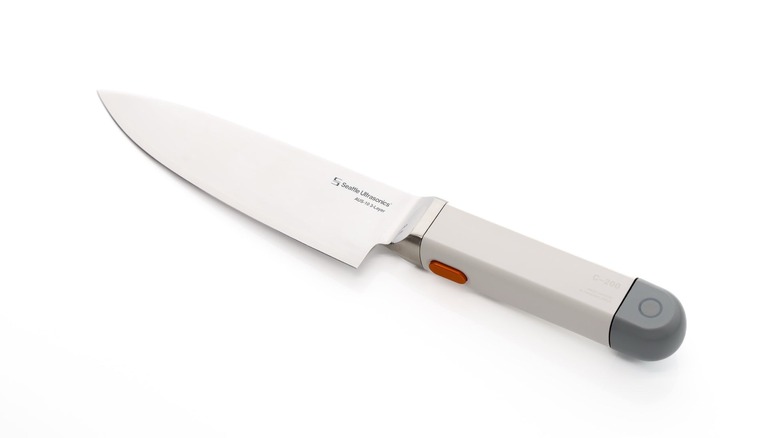 Seattle Ultrasonics knife on white background