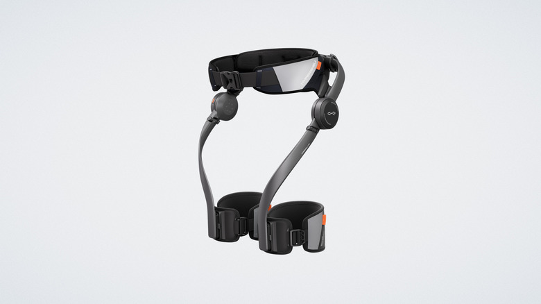 Hypershell exoskeleton on white background