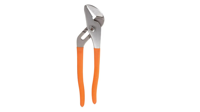 Groove joint pliers with orange handles