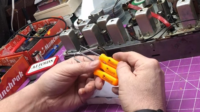 person holding picks in two hands