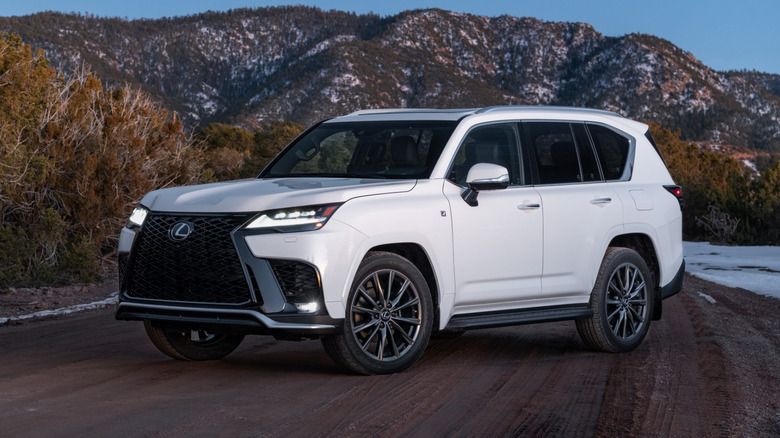 Lexus LX in the mountains