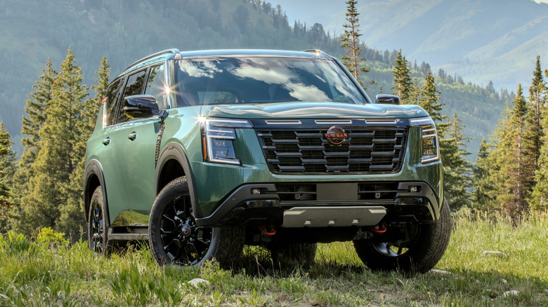 Nissan Armada Pro-4X in the forest