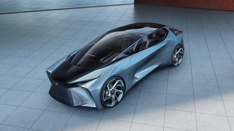 2019 Lexus LF-30 Electrified concept front 3/4 view from a higher perspective