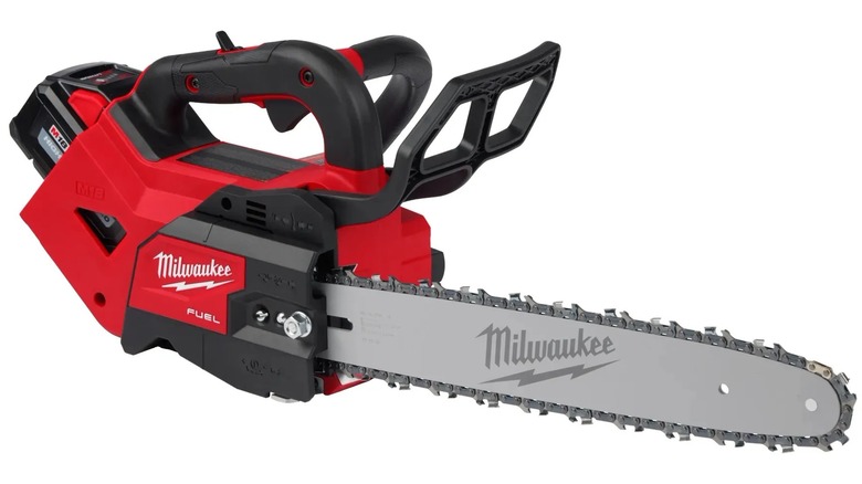 Top-handled Milwaukee chainsaw