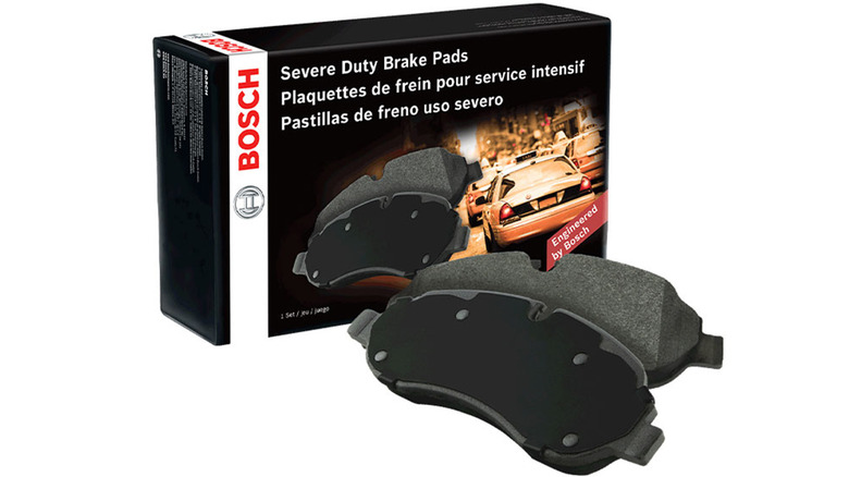 A pack of Bosch Severe Duty brake pads