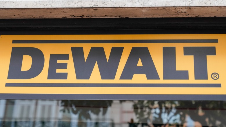 DeWalt logo sign