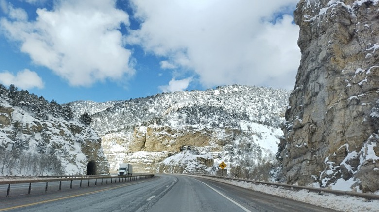 Interstate 70 in Salina Canyon, Utah