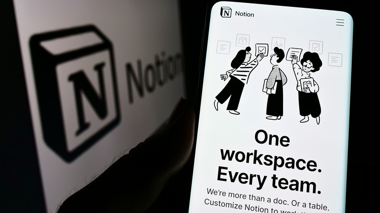 Notion on phone and desktop