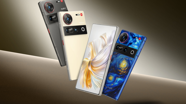 The ZTE nubia Z70 Ultra in multiple colors