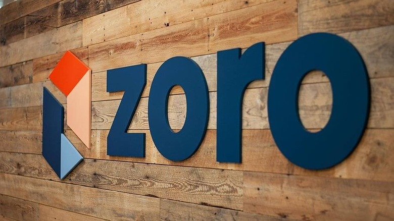 Zoro company logo on a wooden background