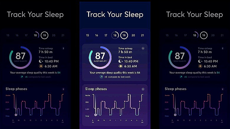 BetterSleep sleep tracking screen