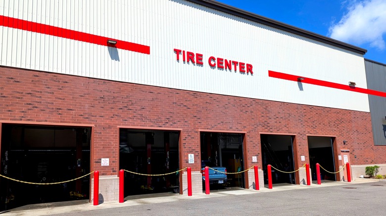 exterior of costco tire center