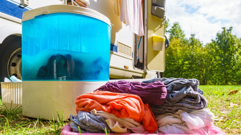 Portable washing machine RV