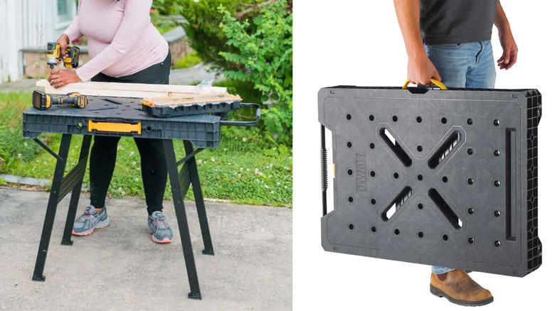 DeWalt plastic folding workbench