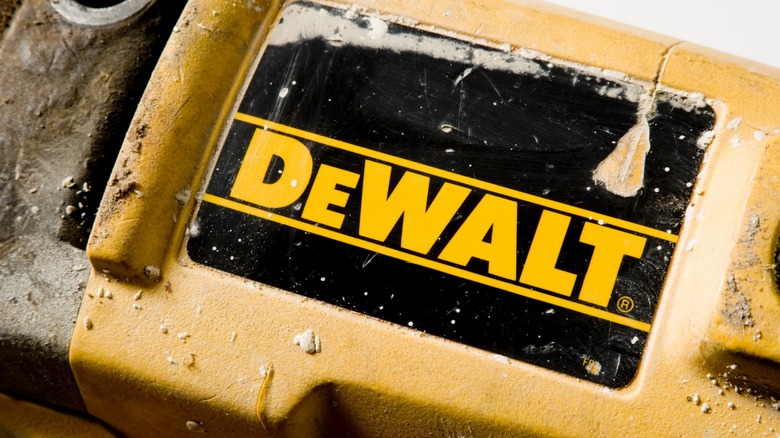 DeWalt mark on a tool
