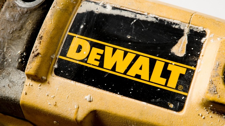 DeWalt logo on a tool