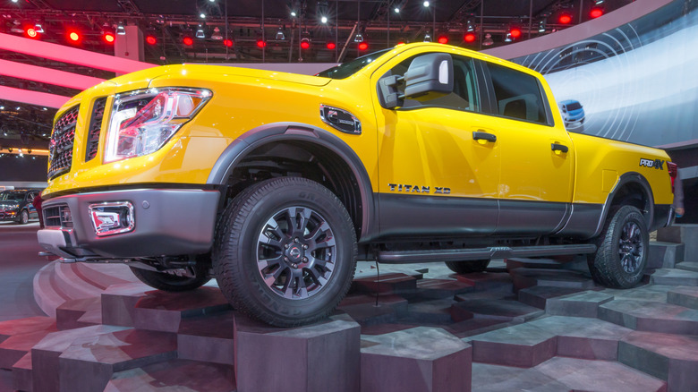 Nissan Titan XD At An Autoshow