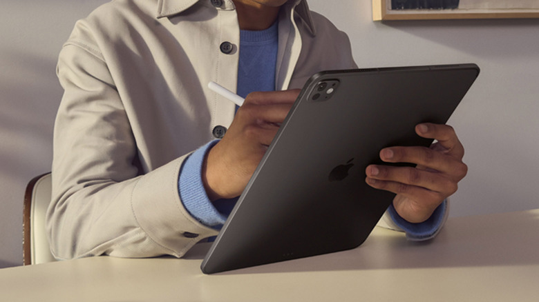 Person using iPad Pro