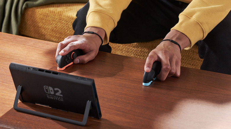 Person playing Nintendo Switch 2