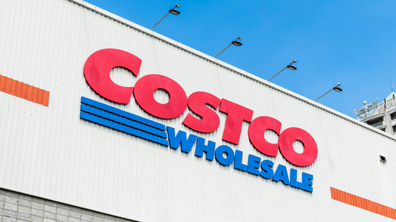 Close up of Costco storefront