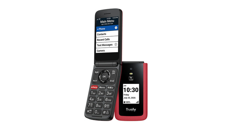 The Lively Jitterbug Flip3 phone features big buttons and a large screen that's easy for seniors to navigate
