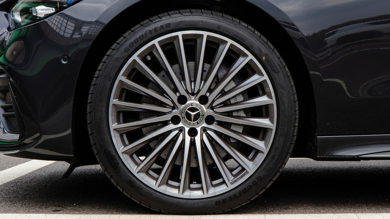 Goodyear tire on BMW car