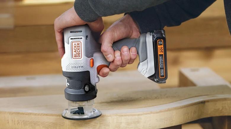 Black+Decker 20V Cordless Drill in use
