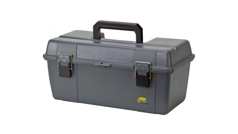 The grey 20.25" Portable Tool Box from Plano
