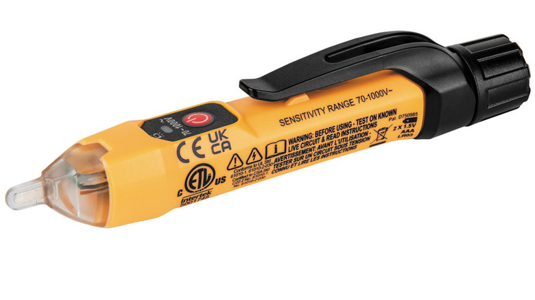 Klein's non-contact voltage tester on a white background