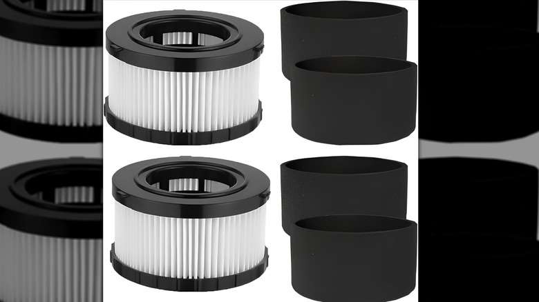 Anboo HEPA filters on white background
