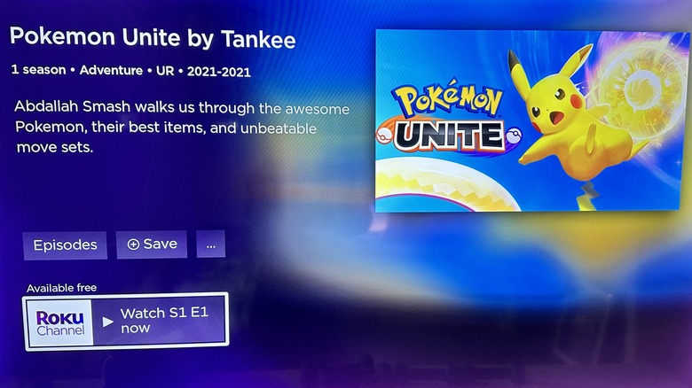 Watch Pokemon free Roku channel