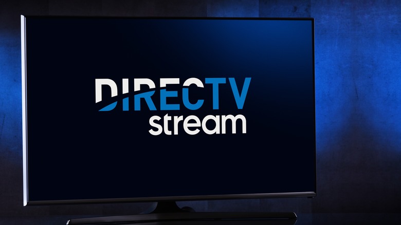 DirecTV Stream logo on TV