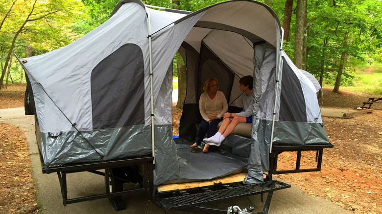 USA Trailer Double Duty motorcycle camper