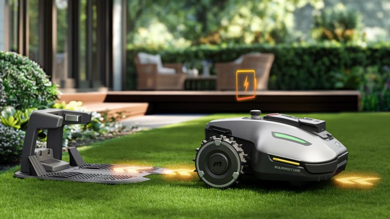 Mammotion Yuka Mini mower in action