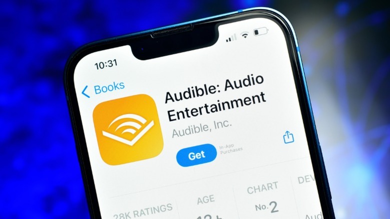 Audible app on a phone