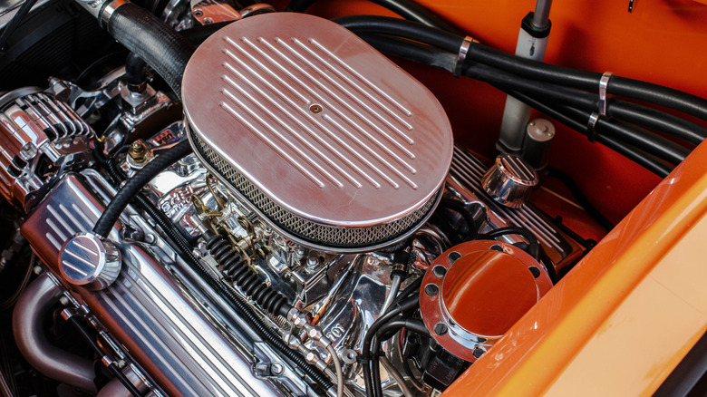 chrome engine bay