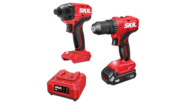 Skil PWRCORE 20V Two-Tool Drill Driver and Impact Driver Combo Kit
