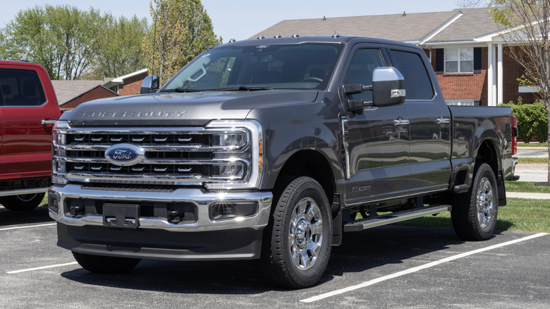 Gray Ford truck with 6.7L