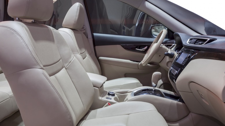 Leather car seats
