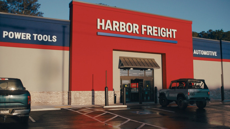 A Harbor Freight store front.