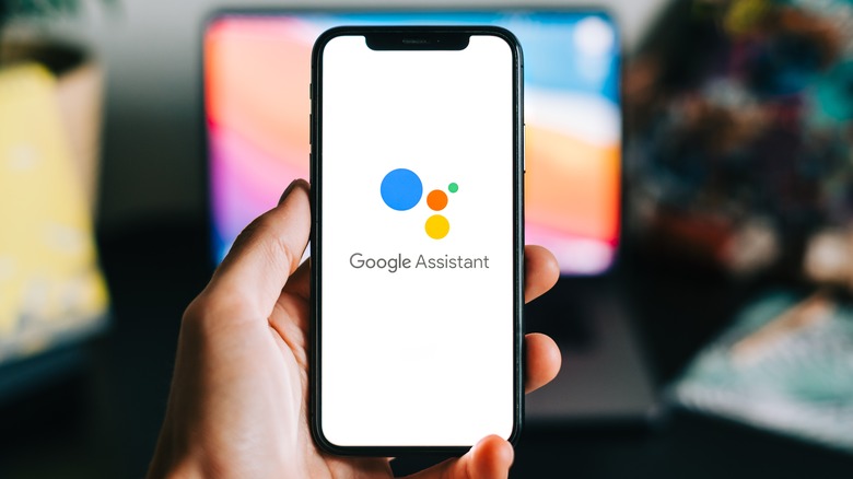 Google Assistant on a phone screen