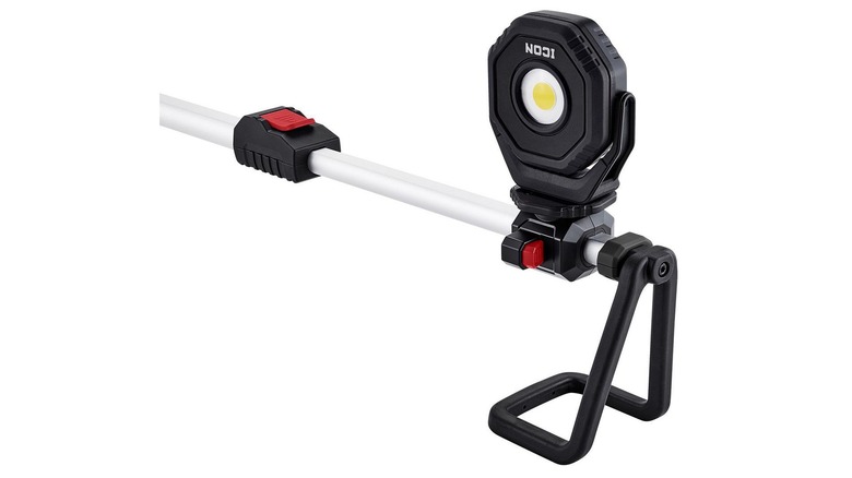 The 77 inch LED underhood floodlight by Icon, only half is visible