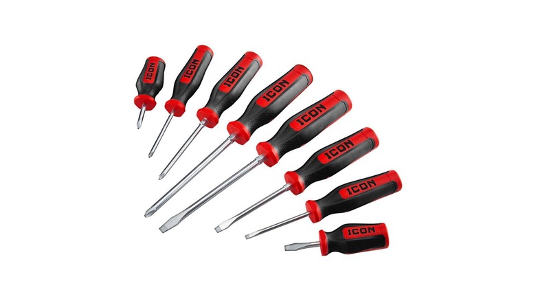 The 8-piece set of Professional Mechanics Screwdrivers by Icon